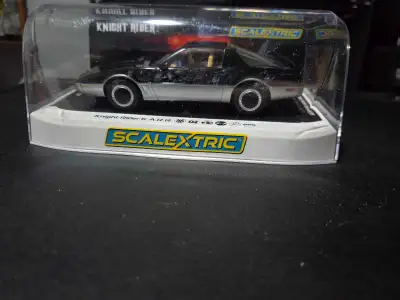 Brand new in box Karr slot car. This is a 1/32 scale car. This is Karr not Kitt from Knight rider.