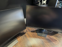 Two 32” 1440p 165hz Dell monitors