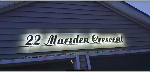 LED Script Number Home Address Cursive Custom Letter Light Sign in Outdoor Décor in City of Toronto - Image 9