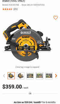 DeWalt 60v circular saw 