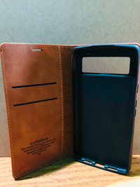 Google Pixel 6 Hand Made Magnetic Leather Folio Case