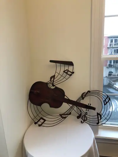 For sale a tin Violin musical decoration in good shape, with very minor surface wear. It measures 34...