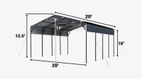 Metal Shelter / Carport 20’ x 20’ (NEW)