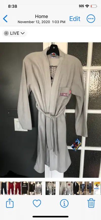 Spiderman Robe / L Kids / BNWT , View more