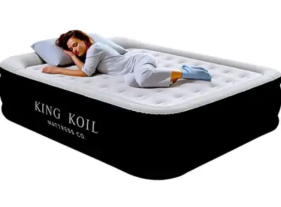 King Koil Luxury Pillow Top Plush Queen Air Mattress - NEW, View more