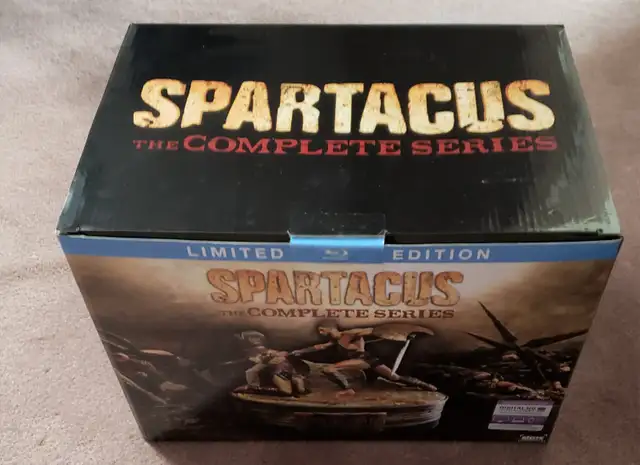 SPARTACUS COMPLETE SERIES LIMITED EDITION BLU RAY DVD + FIGURINE in CDs, DVDs & Blu-ray in Laval / North Shore - Image 3