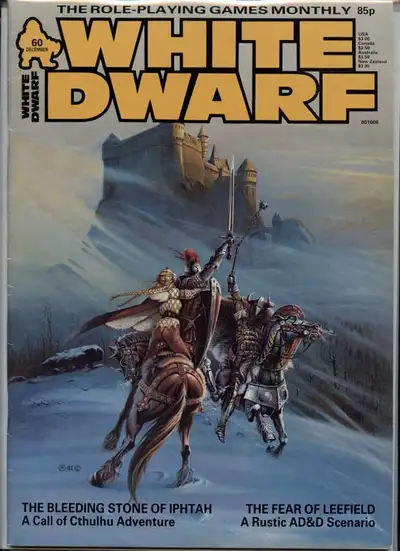 White Dwarf Magazine #60 AD&D Scenario Cthulhu Adventure, View more