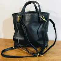 Fossil leather backpack