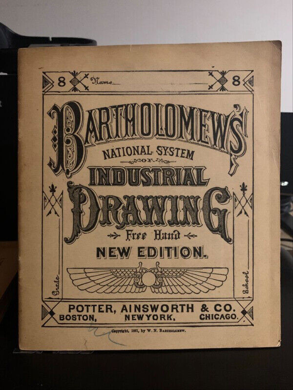 Collection Bartholomew’s national system industrial drawing 1881 dans Manuels  à Granby