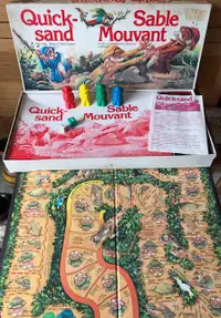 Vintage 1989 Quick Sand Board Game Parker Brothers Family Kids