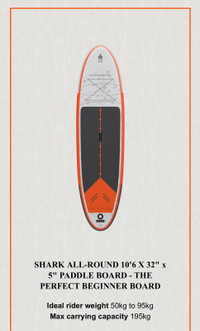 SUP Shark Paddle Board/Planche à pagaie