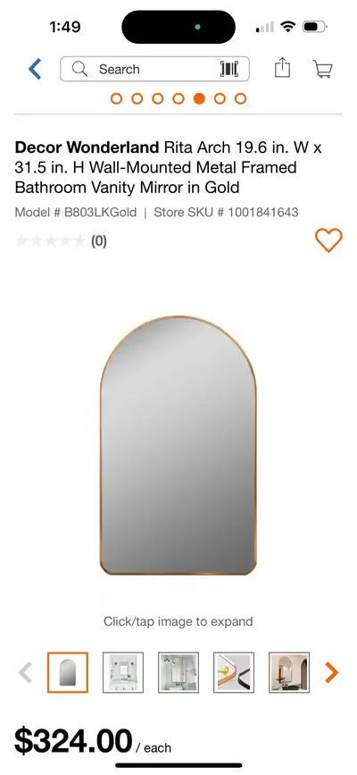 decor wonderland  bathroom Vanity Mirror, View more