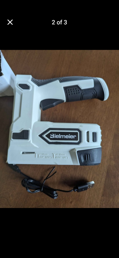 Beilmeier cordless staple gun. USB charging. Like new ., View more