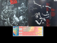 The Nails-Mood Swings Signed Debut LP Jacket +Tour Ticket-1985