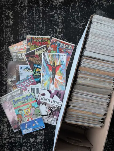 comic long box and trade paperbacks , View more