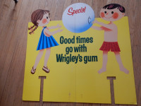 Wrigley's Gum advertising stand topper