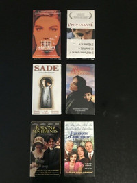 Films VHS version française 10$ pour l’ensemble