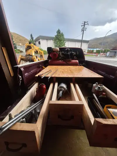 sliding drawer tool box for the back of your truck. well built. 48x48x12. located in cache creek. le...