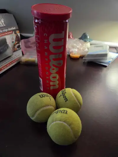 3 Wilson Tennis Balls, View more