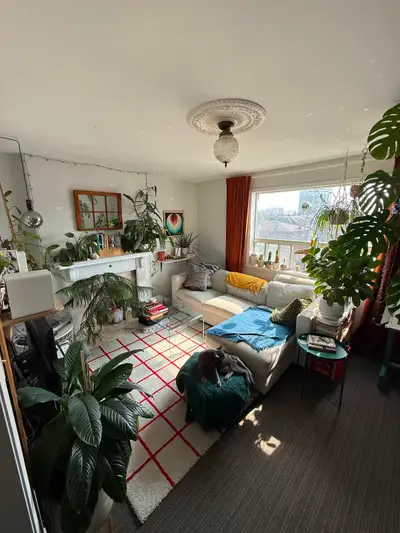 1 unfurnished private bedroom in a large bright 2-bedroom apartment on top floor of a triplex at Col...