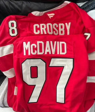 New Hockey Jersey Team Canada McDavid #97  and Crosby, View more