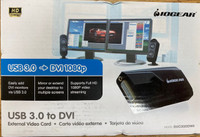 IOGEAR USB 3.0 to DVI External Video Card GUC3020DW6 (Brand New)