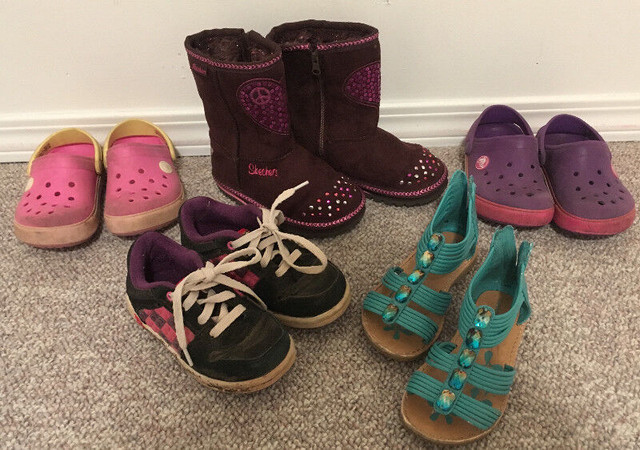 Toddler Sz 8 Skecher Light Up Boots, Lego Runners, Crocs & Sanda in Other in Medicine Hat