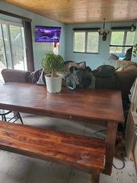 Hardwood dinning table