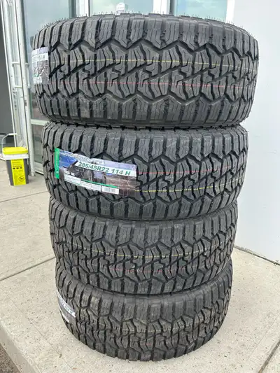 275/55/20 =$830.00 + gst 275/60/20 =$880.00 + gst 285/45/22 =$900.00 + gst BRAND NEW GREENTRAC xt al...