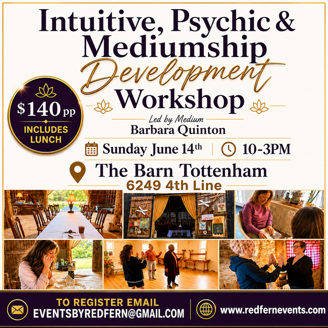 Intuitive, Psychic and Mediumship Development Workshop465513922880481280