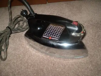 VINTAGE 1950's  GENERAL ELECTRIC STEAM IRON, View more