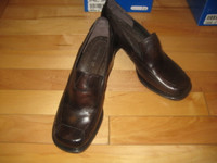 Brand new Dark Brown SPRING Chunky Heel dress shoes square toe -