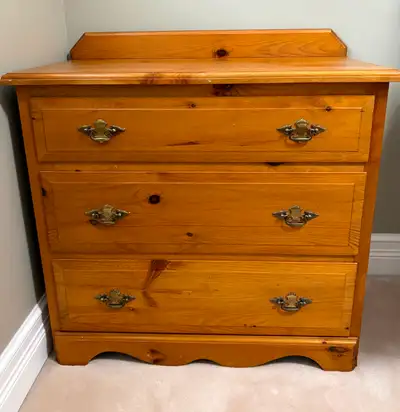 House of Brougham - Three-Drawer Pine Dresser, View more