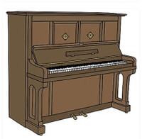 Upright Piano - Free - pick up please