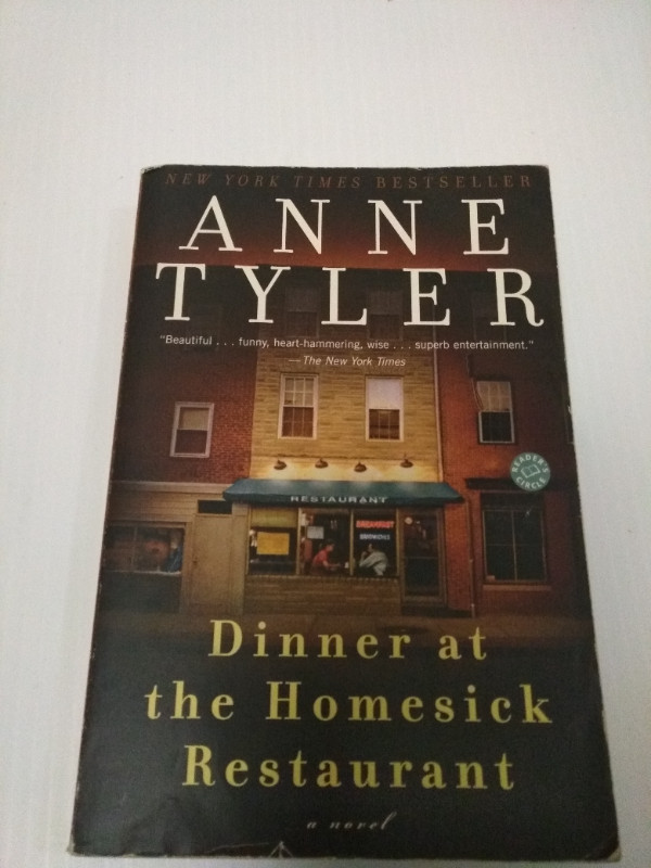 book: Dinner at the Homesick Resturant in Fiction in Cambridge