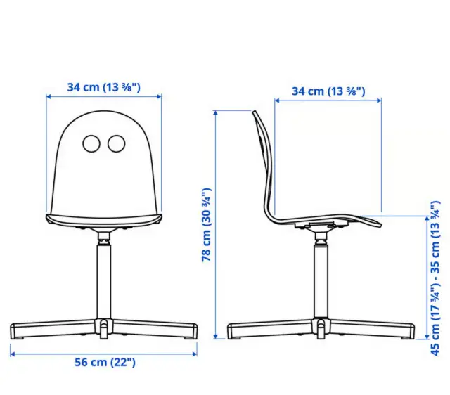 IKEA PÅHL DESK SET — kids' desk, swivel chair, and desk pad in Desks in Oshawa / Durham Region - Image 6