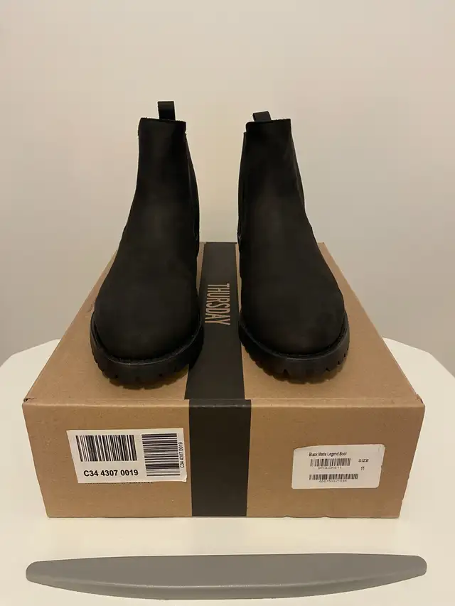 Thursday Boot Co., Legend Chelsea Boot, Matte Black, Men's 11 in Men's Shoes in Markham / York Region - Image 3