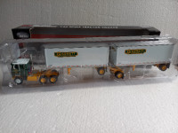 Diecast DCP truck set with twin trailers 1/64