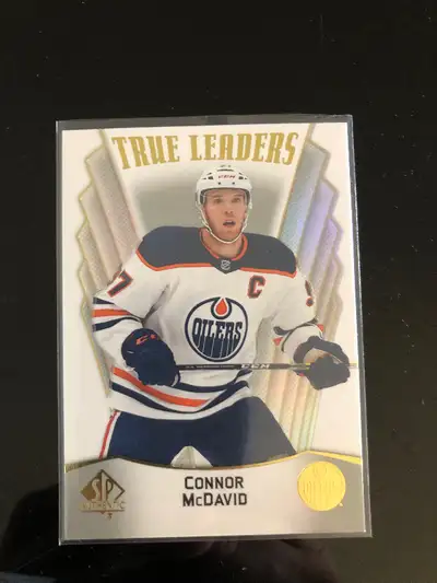 Connor Mcdavid 2021 upper upper short print insert card mint, View more