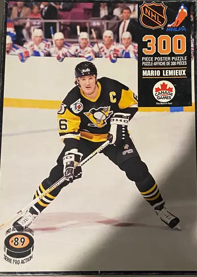 Vintage Maria Lemieux 1992 NHL 300 poster puzzle, View more
