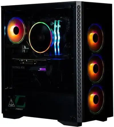 CPU: AMD Ryzen 7 5700X GPU: GeForce RTX 3060 Ti SSD: 1TB M.2 NVMe SSD RAM: 32GB RGB RAM