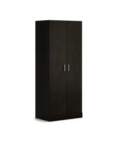 Dark Wood Wardrobe Closet – Excellent Condition, View more