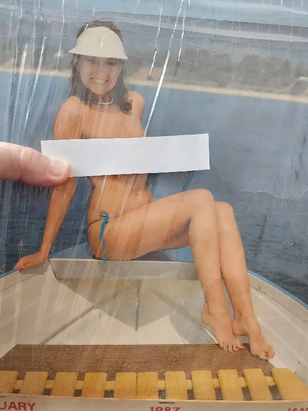 Vintage Topless Pinup Complete Wall Calendar 1987 Advertising in Arts & Collectibles in Winnipeg - Image 3