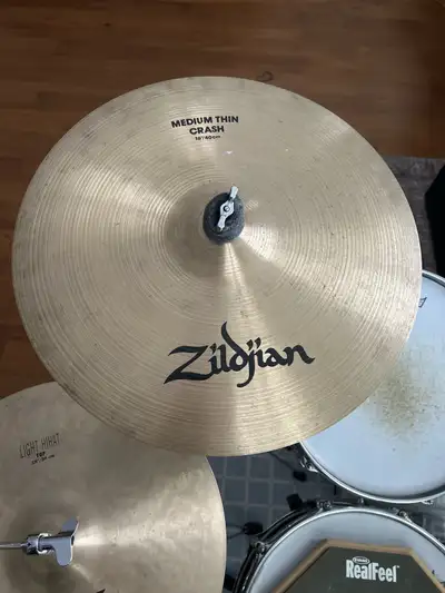 16” Zildjian Avedis medium thin crash cymbal, View more