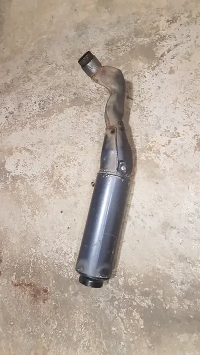 Motorcycle or small engine muffler, I don't know what this is off. Pickup in Oshawa near Harmony and...