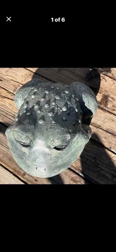 large vintage resin frog, View more