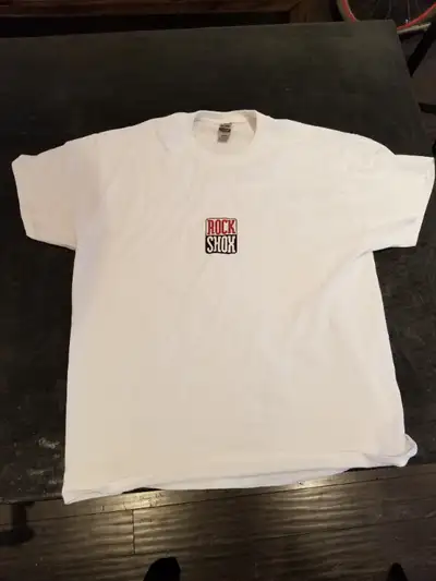 Lot of vintage white 90s Rock Shox T-Shirts Large & XL New found, View more