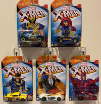 X-Men/Spiderman 10 car Hot Wheels set.