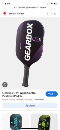 Gearbox CX11 Pickleball Paddle (purple)