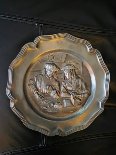 Pewter Wall Plate, View more